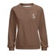 thumbnail image 3 of Gibobby Sudadera de mujer Sudadera de Forro Polar con Cuello Redondo Sudadera para Mujer(Marrón,G), 3 of 4
