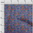thumbnail image 1 of oneOone Cotton Cambric Fabric Chevron Ikat Printed Fabric 1 Yard 56 Inch Wide, 1 of 4