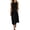 Black Dress, variant on Miluxas Women's Casual 2 Piece Outfits Sleeveless Crewneck Crop Tank Top and Long Skirt Sets with Pockets Summer Beach Vacation Outfits White