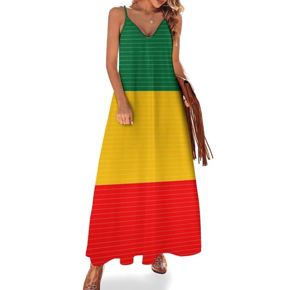 Ethiopian Flag Sleeveless Dress Loose Women's Dress Dresses Luxury Evening Dresses