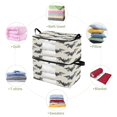thumbnail image 4 of Foldable Clothes Storage Bags Clothes Organizer Bin with Clear Windows for Clothes Bedding Bats, 4 of 6