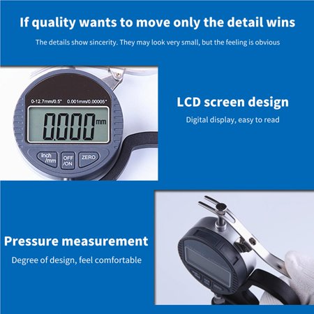Electronic Dial Thickness Gauge Meter 10mm Digital Dial Indicator gauge ...