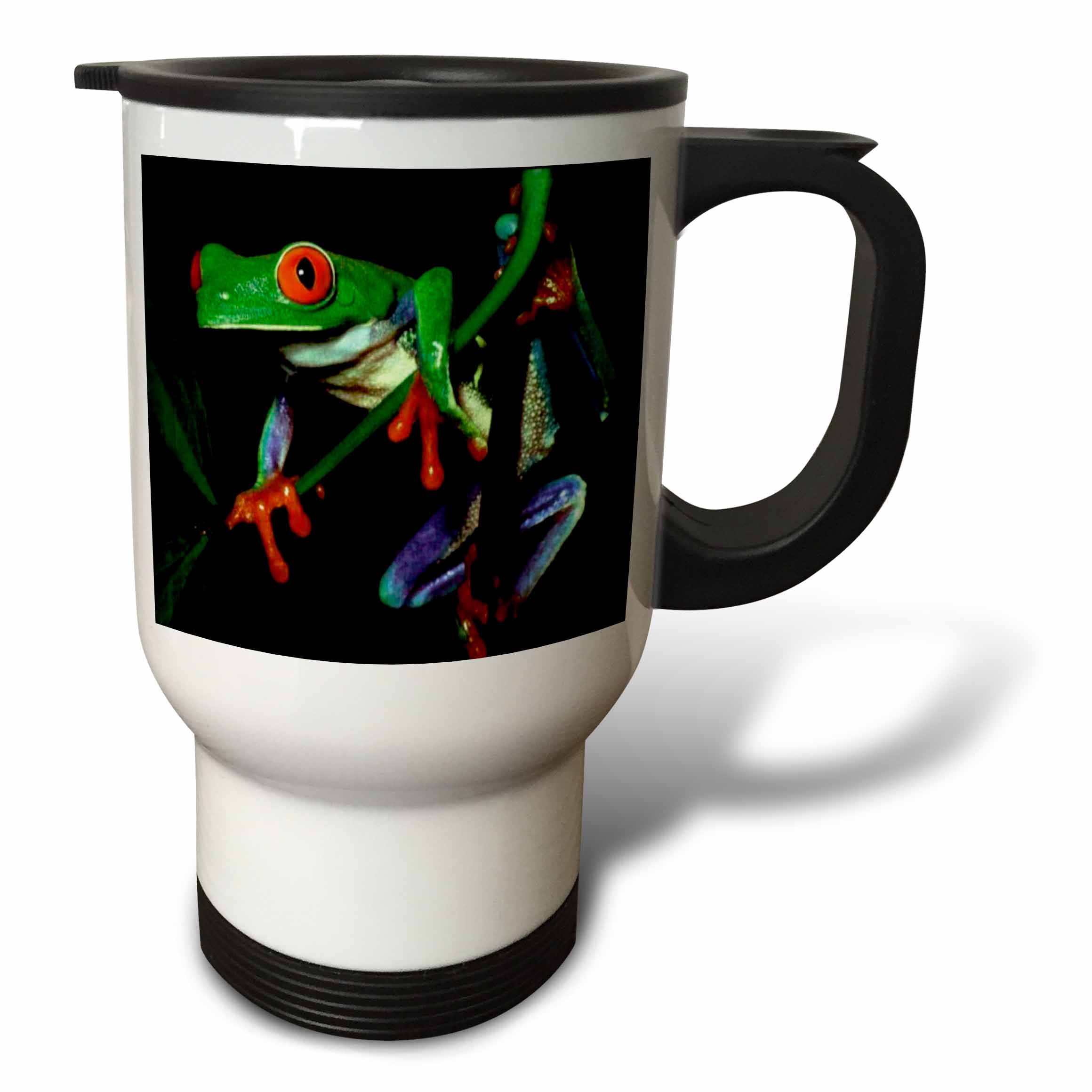 3dRose Frog Travel Mug, 14ounce, Stainless Steel