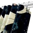thumbnail image 5 of Whale Waterproof Shower Curtain Set with Hooks, Printed Design - Bathroom Curtains for Bathroom Decoration, 5 of 5