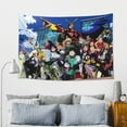 thumbnail image 4 of My Hero Academia Tapestry, Anime Wall Poster Art, Wall Tapestry For Bedroom Living Room Dorm Room, Wall Hanging For Festival Party Events Background Photography Backdrop, 60x40 Inch, 4 of 9