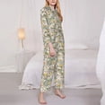 thumbnail image 3 of Fotbe Daisy Conjunto de Pijama de Manga Larga para Mujer con Estampado, Ropa de Dormir de 2 Piezas, Conjunto de Casa Suave y Cómodo con Bolsillos-Large, 3 of 7