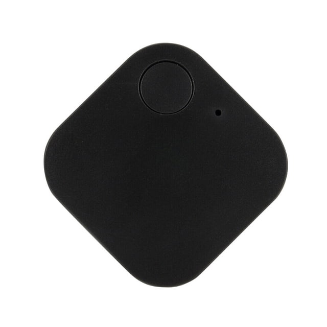 Methold Rastreador inteligente para mascotas, etiqueta de alarma antipérdida, rastreador inalámbrico Bluetooth, bolsa para niños, billetera, Teléfono y Comunicación Negro cuadrado