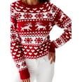 thumbnail image 3 of Loliuicca Womens Christmas Snowflake Long Sleeve Knitted Pullover Ugly Sweater, 3 of 6