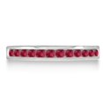 thumbnail image 3 of Ruby Channel-Set Semi-Eternity Ring Band 14k White Gold (0.40ct), 3 of 3