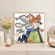 thumbnail image 2 of Zootopia DIY Paint by Numbers Kit Judy Hopps Nick Wilde Fan Art 20x20cm, 2 of 5