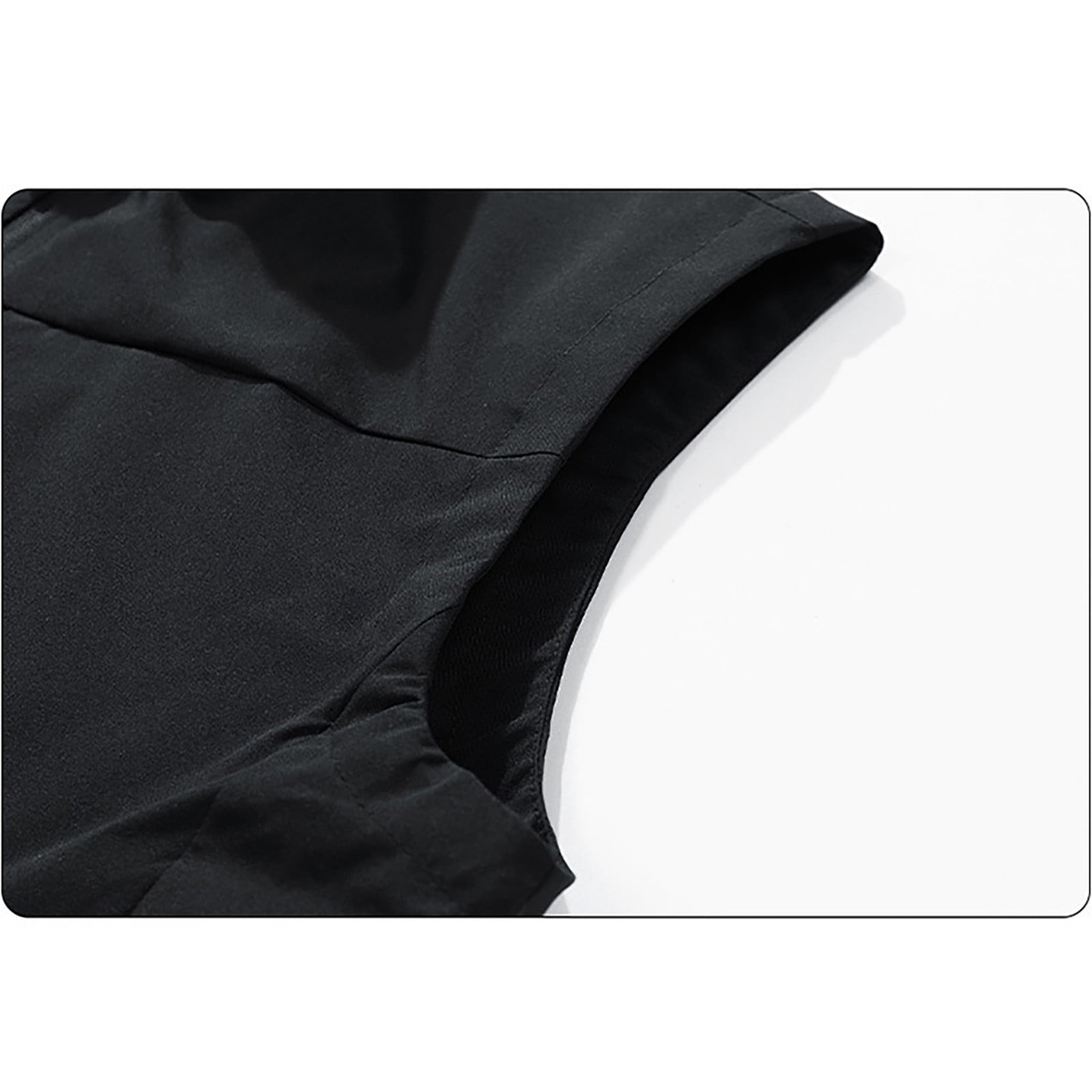 Men's Windproof Lightweight Golf Vest Softshell Sleeveless Jacket with Pockets for Running Hiking Sports Spring Fall,Black,4XL