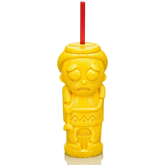 Geeki Tikis Rick and Morty Plastic Tumbler | Morty | Holds 21 Ounces
