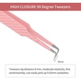 thumbnail image 3 of Lash Tweezers for Eyelash Extensions FADLASH Professional Japanese Stainless Steel Precision Lash Extension Tweezers Precise Individual Lashes Tweezers, 3 of 7
