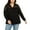 Black, variant on Style & Co Women's Plus Long Sleeve Crochet-Trim Top Black Size 2X