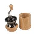 thumbnail image 1 of Coffee Bean Grinder, Compact Portable Conical Grinding Core Ergonomic Crank Handle Coffee Grinder Manual Oak Stainless Steel  For Cafe Light Color,Dark Color, 1 of 8
