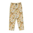 thumbnail image 4 of Xecao Retro 70s 60s Flower Women's Straight Lounge Pajama Pants: The Epitome of Relaxed Sleepwear, 4 of 9