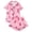 Pink, variant on Women‘s Bow Print Loungewear Set | Satin Collared Top & Shorts Pajama Set | Short Sleeve Sleepwear for Home & Casual Outings(White,M)