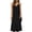 Black, variant on Kvture Women Flowy Tiered Maxi Dress Sleeveless Cami Sundress Adjustable Strap Long Beach Sun Dresses Vacation House Dress Black
