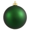 thumbnail image 4 of Vickerman 4" Green Matte Ball Ornament, 6 per Bag, 4 of 7