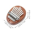 thumbnail image 2 of CTIRCHIU 2-Pack Kalimba Thumb Pianos Brown Wood Portable Musical Instruments for Beginners and Performance, 2 of 8