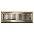 thumbnail image 3 of HVAC Premium 4" X 10" Modern Floor Register Grille with Dampers - Contempo Decorative Grate - HVAC Vent Duct Cover - Antique Brass, 3 of 4