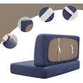 thumbnail image 6 of RV Dinette Cushions Covers RV Dinette Seat Covers RV Booth Seat Cover Loveseat Sofa Slipcover for RV Camper Car Bench 1 Backrest Cover and 1 Bench Cover (Navy Blue), 6 of 13