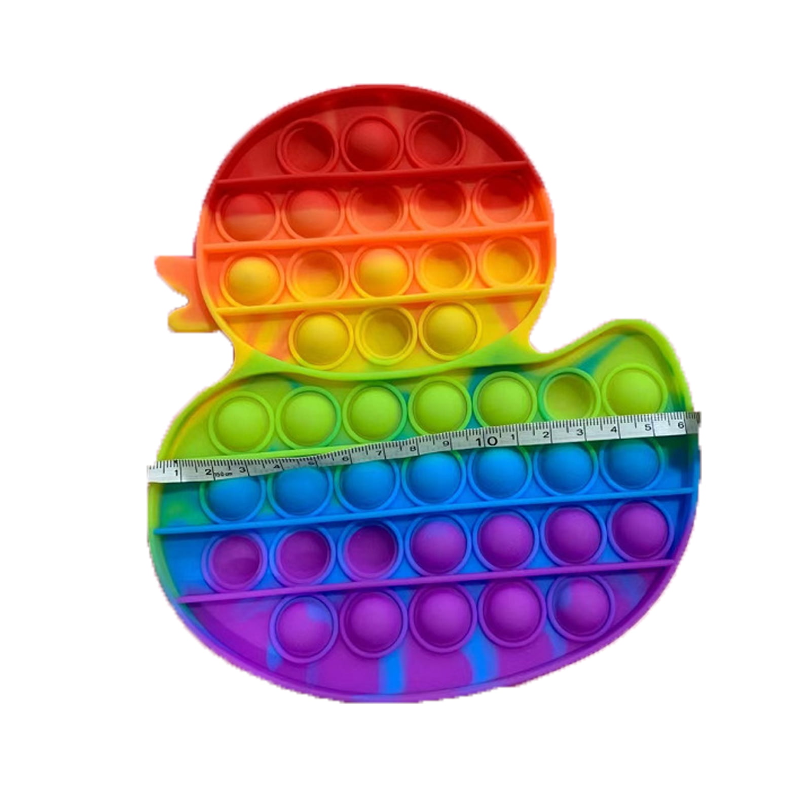 2Stk Rainbow Fidget Poppet Spielzeug Toy Bubble Anti Stress Kids 