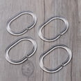 thumbnail image 2 of Himition 72 Pcs C-shaped Shower Curtain Hooks Transparent Bath Drape Loop Plastic Rings Glide Rings Hanger Supplies, 2 of 5