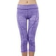 thumbnail image 1 of Gibobby Pantalones dama Pantalones de yoga de siete puntos para deportes con degradado de color sólido de primavera y verano para mujer(Morado， S), 1 of 3