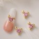 thumbnail image 5 of 10 Uds. De dijes de uñas de conejo 3D, diamantes de imitación, purpurina, uñas giratorias, 5 of 5