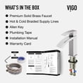 thumbnail image 4 of VIGO Satro Single Handle Single-Hole Bathroom Faucet in Brushed Nickel, 4 of 10