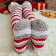 thumbnail image 5 of Womens Socks Coral Fleece Over The Knee High Stockings Christmas Warm Thick Sock, 5 of 6