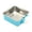 Sky Blue, variant on Barhoo Hanging Stainless Steel Pet Bowl Anti-Spill Fixed Water Feeder for Dogs Cats Rabbits Durable Feeding Station Easy Install Cage Mounted Food Dish Pet Bowl *1