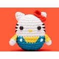 thumbnail image 1 of Bolsa de tela tejida para muñeca Hello Kitty, bolsa de tela tejida a crochet decorativa, lámpara de león, tutorial de tejido a mano, producto nuevo, 1 of 5