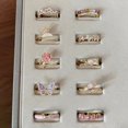 thumbnail image 2 of Anillo de fantasía de estilo dulce Hepburn que combina con todo, pulsera de anillo abierto de alta calidad con diseño de nicho de flores exquisito para mujer, 2 of 5