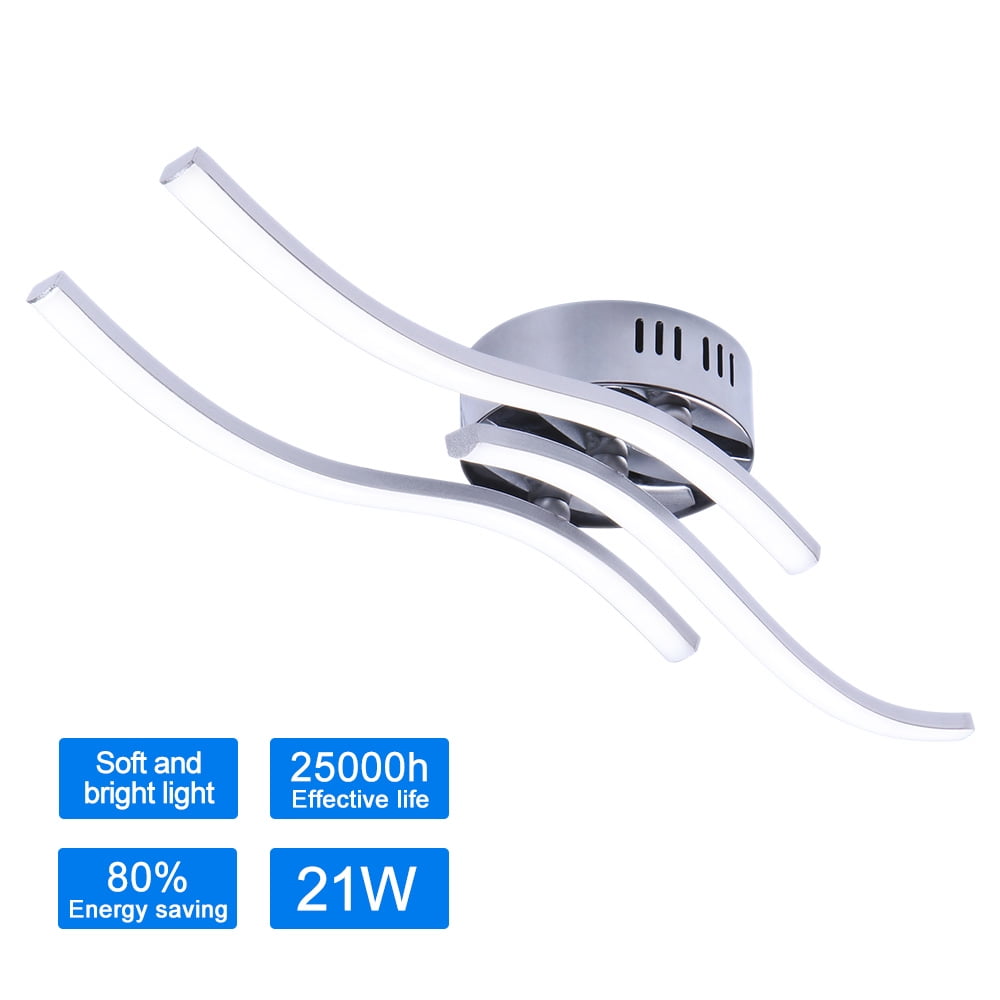 Led Wave Ceiling Lamp Trifurcate Shaped Ceiling Lamp ...