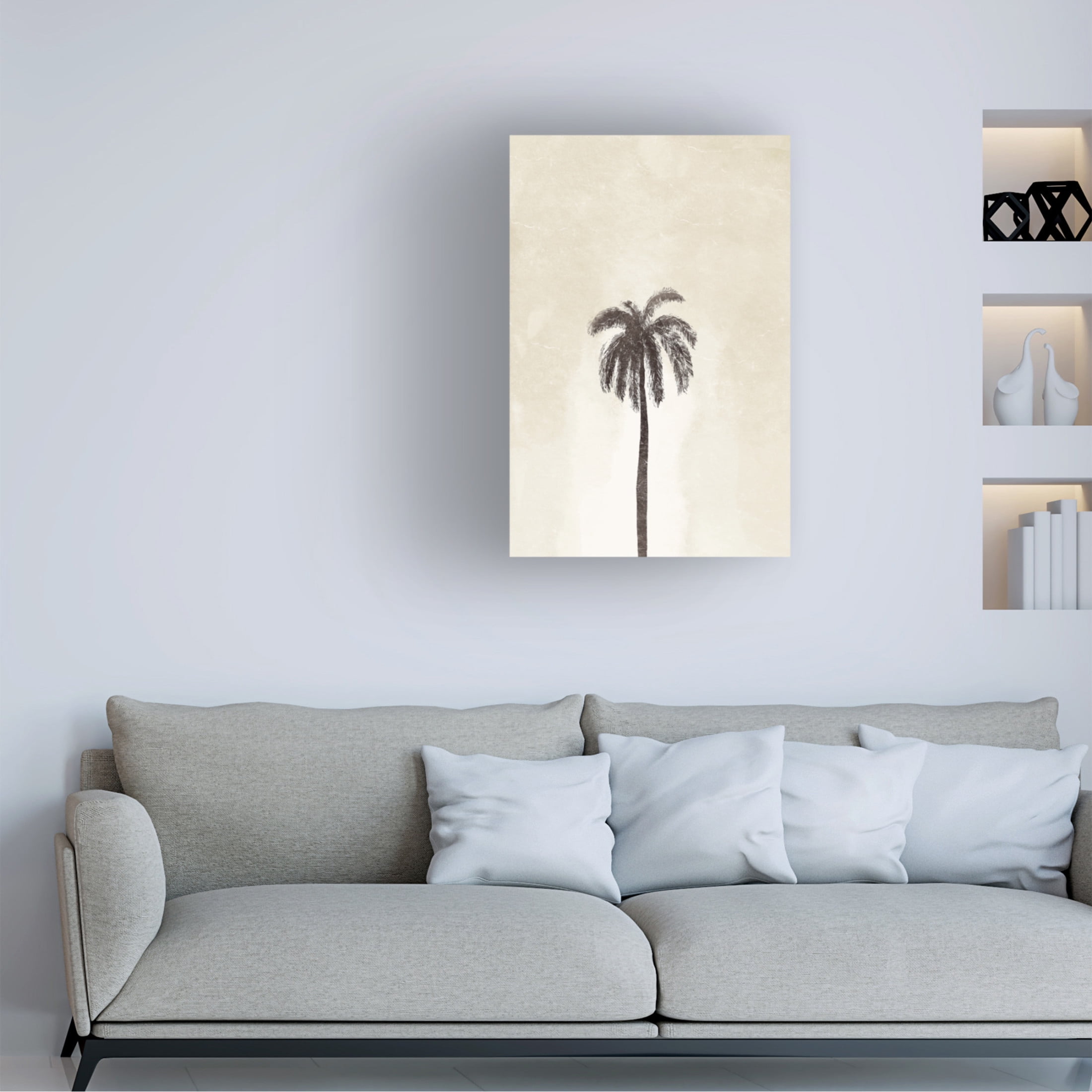 Canvas Wall Art - Yuyu Pont 'Palmera III' Wall Art for Living Room, Bedroom, or Office Décor by Trademark Fine Art - 22 x 32 Inches