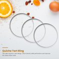 thumbnail image 4 of 10Pcs Circular Tart Rings with Holes Stainless Steel Fruit Pie Quiches Cake Mousse Mold Kitchen Baking Mould 7cm, 4 of 8
