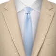 thumbnail image 3 of Jacob Alexander Men's Solid Color 1.5 inch Width Ultra Skinny Neck Tie - Sky Blue, 3 of 8