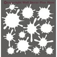 thumbnail image 4 of Wall Decor Plus More WDPM1745 Fun Mud Art Room School Splatter and Splotches Wall Vinyl Sticker Dots Decal, 5-Inch-1.75-Inch, White, 13-Piece, 4 of 4