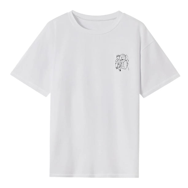 Camiseta para mujer con cuello redondo, ropa deportiva, camisetas de verano, camiseta básica para viajes SG