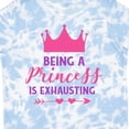 thumbnail image 4 of Inktastic Being a Princess is Exhausting, Crown, Hearts Girls Toddler T-Shirt, 4 of 5