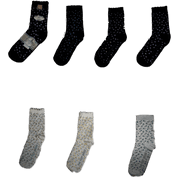 Girl/Teen Ages Floral Anklet Crew Socks. Ages 2-3 Years Sock Sizes(6-7). Ages 4-6 Years Sock Size(7-8). Ages 7-9 Years, Sock Size(8-9). Ages 10  Sock Size(9-11). 12 Pairs Pack Assorted Colors.