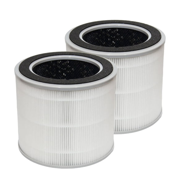 PUREBURG Replacement Filter Compatible with Dreo Macro AP505s Air Purifier # DR-HAP005S,2-Pack H13 HEPA Activated Carbon 3-Stage Filtration For Air Clean Dust VOCs Odor