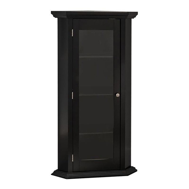 Black 8 Doors Corner Kitchen Pantry Storage Cabinet Kings Brand Furniture 