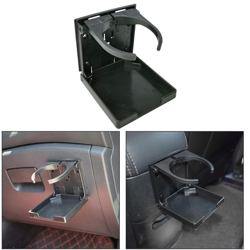 Black Universal Adjustable Folding Cup Drink Holder For Car Truck Boat