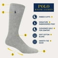 thumbnail image 2 of Polo Ralph Lauren Mens 6-Pack Crew Sock Grey Assorted, 2 of 4