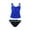 Blue - cobaltblk, variant on Profile Womens Ruched Ruffle Brief 2 Piece Tankini, Blue, 34D