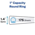 thumbnail image 2 of Binder Avery Economy View 3 Ring 1 Inch Round Rings x3 White, 2 of 7
