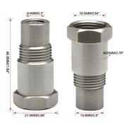 SXCRFKXH 1 Pack M18x1.5mm Threaded O2 Oxygen Sensors Fitting Adapter